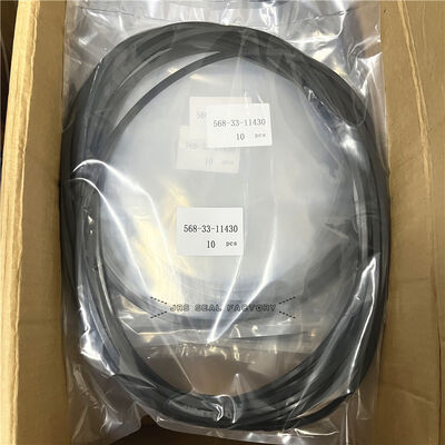 568-33-11430 equipo del cargador del cilindro hidráulico de Oring del negro de 568331430 NBR