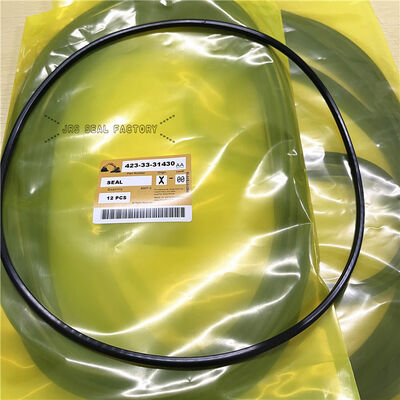 423-33-31430 4233331430 Anillo de respaldo negro NBR para equipo de excavadora de cilindro hidráulico