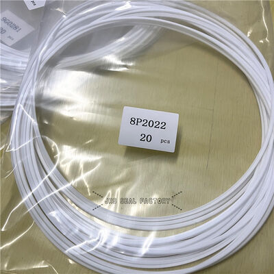 equipo de respaldo blanco del sello del cubo del auge del brazo del excavador del cilindro hidráulico del sello del polvo de 8P2022 8P-2022 PTFE